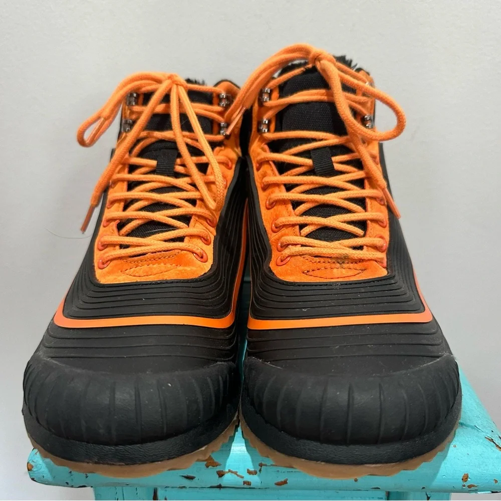 Ulogu Waterproof Lined Non Slip Winter Snow Boots Orange Black Size 39